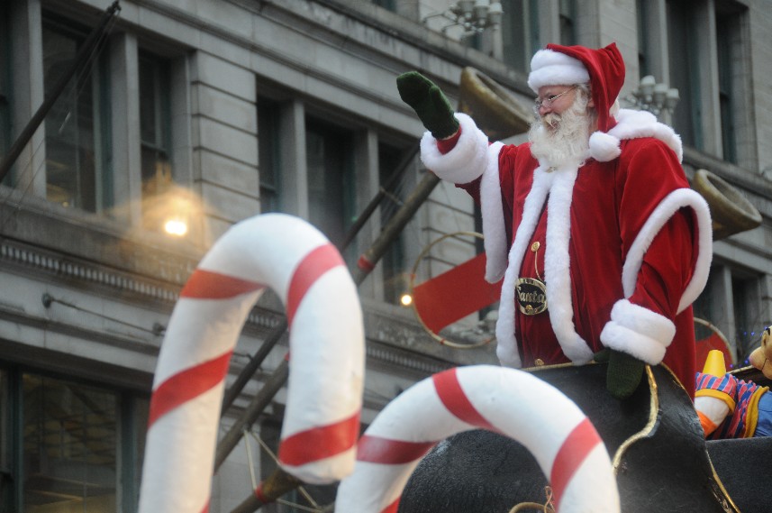 Santa Jeff in McDonald's Thanksgiving Parade Chicago Nov. 25, 2010